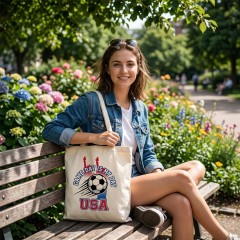 Game Day Is My Day - USA Soccer 2026 Tote Bag - Team Pride Canvas Tote image 4