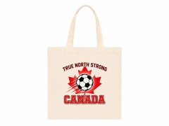 True North Strong - Canada Soccer 2026 Tote Bag - Team Pride Canvas Tote image 2