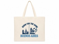 Born For The Game - Argentina Soccer 2026 Tote Bag - Team Pride Canvas Tote image 2