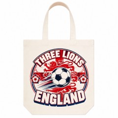 Three Lions - England Soccer 2026 Tote Bag - Team Pride Canvas Tote