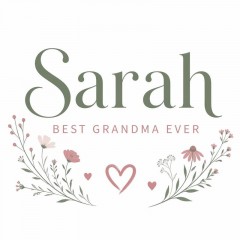 Personalized Grandma T-Shirt, Custom Name Floral, Best Grandma Ever Gift | Trinmama image 6