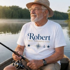 Personalized Grandpa T-Shirt, Custom Name, Best Grandpa Ever Gift | Trinmama image 2