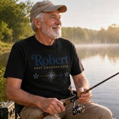 Personalized Grandpa T-Shirt, Custom Name, Best Grandpa Ever Gift | Trinmama image 3