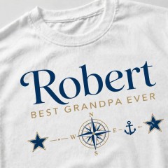 Personalized Grandpa T-Shirt, Custom Name, Best Grandpa Ever Gift | Trinmama image 4