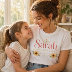 Personalized Mom Life T-Shirt, Custom Name, Gift for Mothers | Trinmama image 2