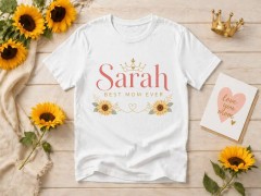 Personalized Mom Life T-Shirt, Custom Name, Gift for Mothers | Trinmama image 5