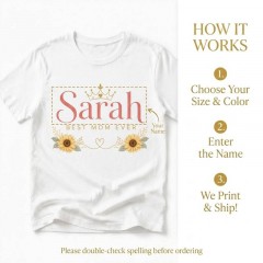 Personalized Mom Life T-Shirt, Custom Name, Gift for Mothers | Trinmama image 7