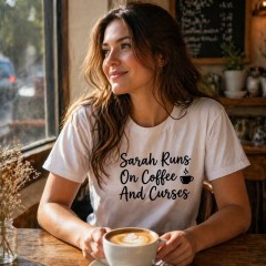 Coffee Priority T-Shirt, Custom Name, Funny Gift | Trinmama image 2