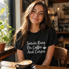 Coffee Priority T-Shirt, Custom Name, Funny Gift | Trinmama image 3