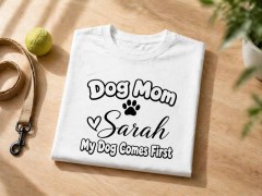 Dog Priority T-Shirt, Custom Name, Funny Dog Mom Gift | Trinmama image 5