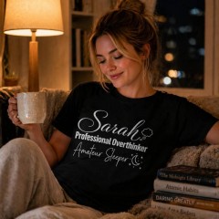 Sarcastic Adult T-Shirt, Custom Name, Funny Gift | Trinmama image 3