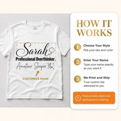 Sarcastic Adult T-Shirt, Custom Name, Funny Gift | Trinmama image 7