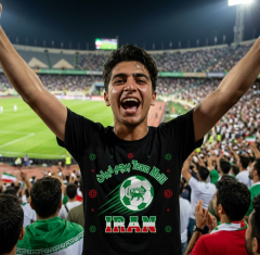 Iran 2026 Soccer T-Shirt - Team Melli Pride - Team Pride Tee image 3