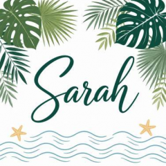 Personalized Tropical Palm Name Canvas Tote Bag, Custom Cotton Shopper, Beach Gift | Trinmama image 5