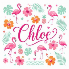 Personalized Flamingo Summer Name Canvas Tote Bag, Custom Beach Shopper, Summer Gift | Trinmama image 5