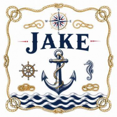 Personalized Anchor & Rope Name Canvas Tote Bag, Custom Nautical Shopper, Coastal Gift | Trinmama image 5