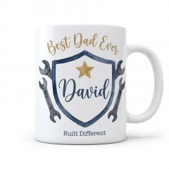 Personalized Best Dad Ever Mug, Custom Name Ceramic Coffee Cup, Father's Day Gift | Trinmama