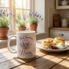 Personalized Best Grandma Mug, Custom Name Ceramic Coffee Cup, Grandmother Gift | Trinmama image 3