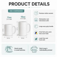 Personalized Best Wife Ever Mug, Custom Name Ceramic Coffee Cup, Anniversary Gift | Trinmama image 5