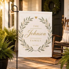 Personalized The Family Garden Flag & Custom Yard Flag - Custom Family Name image 3