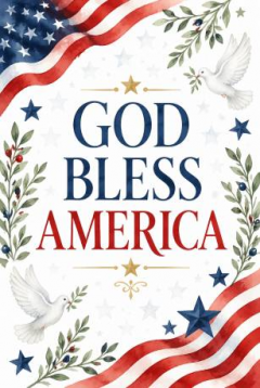 God Bless America Patriotic Garden Flag, 4th of July Yard Flag, Outdoor Decor | Trinmama image 4