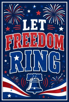 Let Freedom Ring 4th of July Garden Flag - Patriotic Outdoor Yard Decor image 4