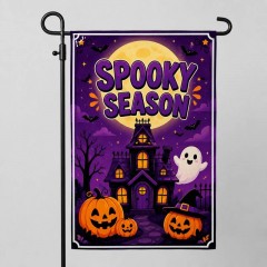 Spooky Season Halloween Garden Flag, Halloween Yard Flag, Outdoor Decor | Trinmama