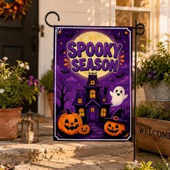 Spooky Season Halloween Garden Flag, Halloween Yard Flag, Outdoor Decor | Trinmama image 3