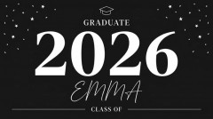 Personalized Grad Class House Flag, Custom Graduate Name & Year, Graduation Decor | Trinmama image 4
