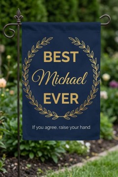 Best [Name] Ever Personalized Garden Flag - Custom Name Father's Day Yard Decor image 2
