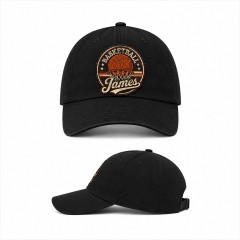 Personalized Vintage Basketball Badge Custom Name Baseball Cap image 3