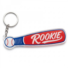 Baseball Game Day Personalized Name Keychain, Bar Shape, Sports Gift | Trinmama