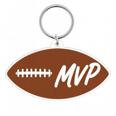 Football Game Day Personalized Name Keychain, Bar Shape, Sports Gift | Trinmama