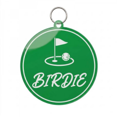 Golf Game Day Personalized Name Keychain, Round Shape, Sports Gift | Trinmama