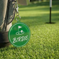 Golf Game Day Personalized Name Keychain, Round Shape, Sports Gift | Trinmama image 3