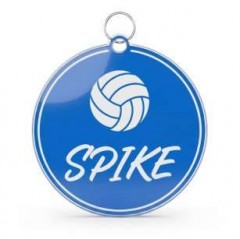 Volleyball Game Day Personalized Name Keychain, Round Shape, Sports Gift | Trinmama
