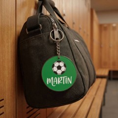 Soccer Game Day Personalized Name Keychain, Round Shape, Sports Gift | Trinmama image 3
