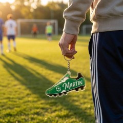 Soccer Game Day Personalized Name Keychain, Bar Shape, Sports Gift | Trinmama image 2