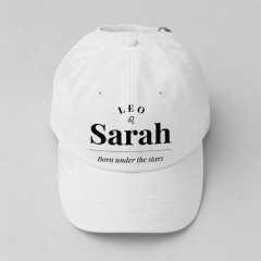 Personalized Zodiac Name Baseball Cap, Custom Star Sign Hat, Personalized Gift | Trinmama