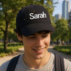 Zodiac Constellation Name Baseball Cap, Custom Star Sign Hat, Personalized Gift | Trinmama image 2