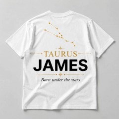 Personalized Taurus Zodiac T-Shirt, Custom Constellation Name, Zodiac Gift | Trinmama
