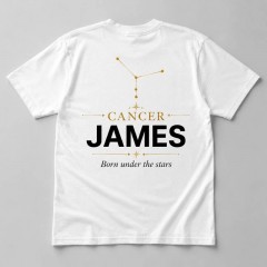 Personalized Cancer Zodiac T-Shirt, Custom Constellation Name, Zodiac Gift | Trinmama