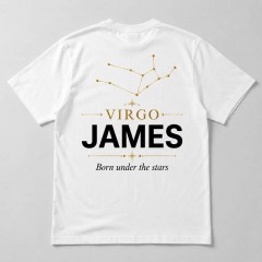 Personalized Virgo Zodiac T-Shirt, Custom Constellation Name, Zodiac Gift | Trinmama