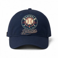 Personalized Vintage Baseball Badge Baseball Cap, Custom Name Hat, Gift for Fans | Trinmama
