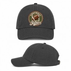 Personalized Vintage Football Badge Baseball Cap, Custom Name Hat, Gift for Fans | Trinmama image 3