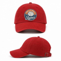 Personalized Vintage Volleyball Badge Baseball Cap, Custom Name Hat, Gift for Players | Trinmama image 3