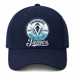 Personalized Vintage Swimming Badge Baseball Cap, Custom Name Hat, Gift for Swimmers | Trinmama image 1
