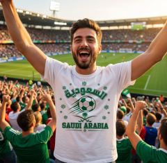 Saudi Arabia 2026 Soccer T-Shirt - As-Suood - Team Pride Tee image 2