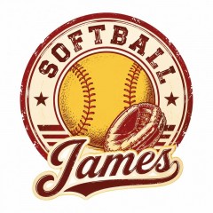 Personalized Vintage Softball Badge Baseball Cap, Custom Name Hat, Gift for Players | Trinmama image 4