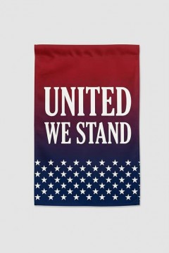 United We Stand Patriotic Garden Flag, Bold American Yard Flag, 4th of July Outdoor Decor | Trinmama image 4